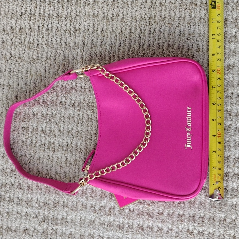 Juicy Couture Hot Pink Chain Shoulder Bag - Picture 3 of 16